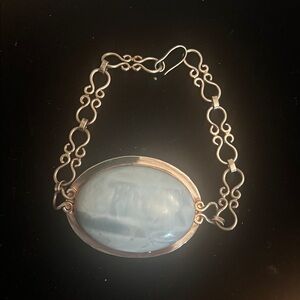 925 STERLING SILVER LARIMAR BRACELET VINTAGE